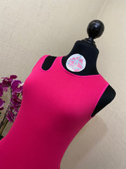 🚛ENVIO INMEDIATO-PANTIBLUSA CUELLO REDONDO ROSA MEXICANO