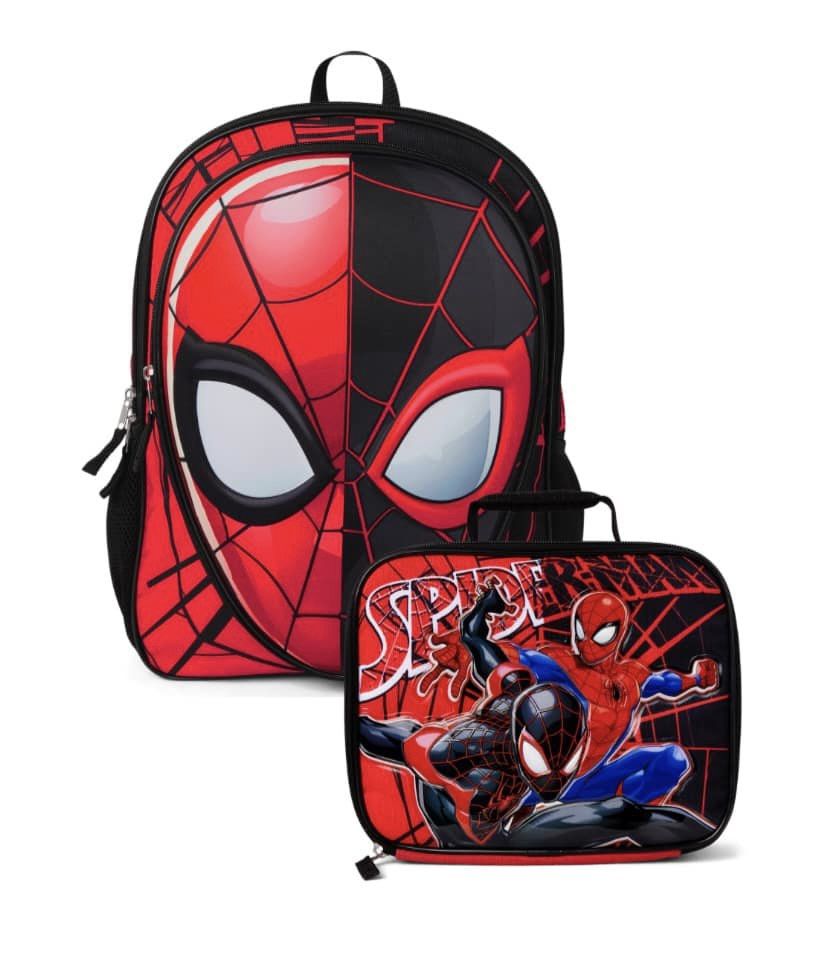 MOCHILA Y LONCHERA DE SPIDERMAN PARA NIÑOS