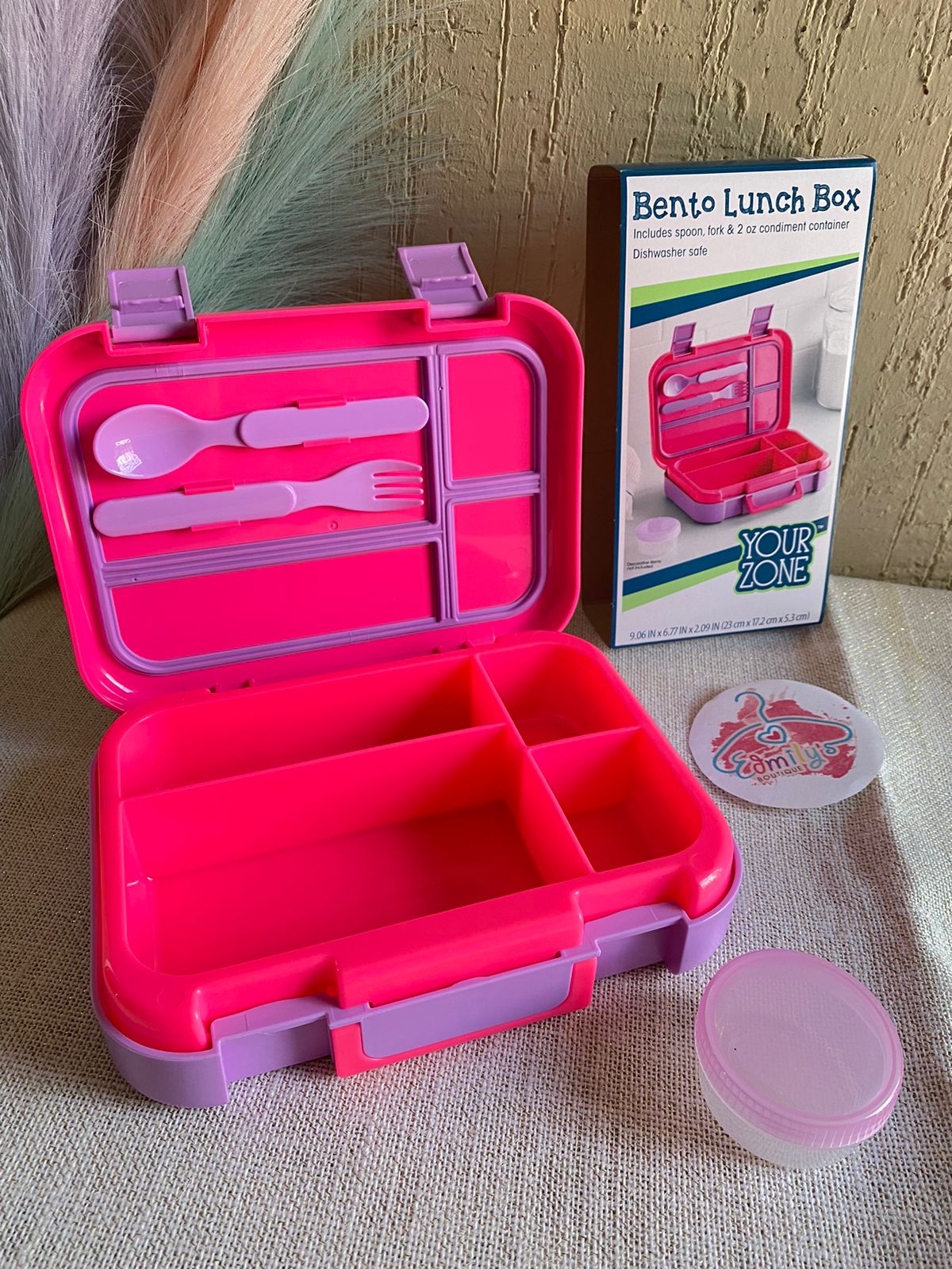 🚛ENVIO INMEDIATO-BENTO LUNCH BOX -PINK