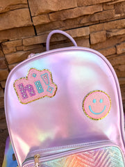 Mochila  Diseño Holográfica Lindísima🚚 Envío inmediato