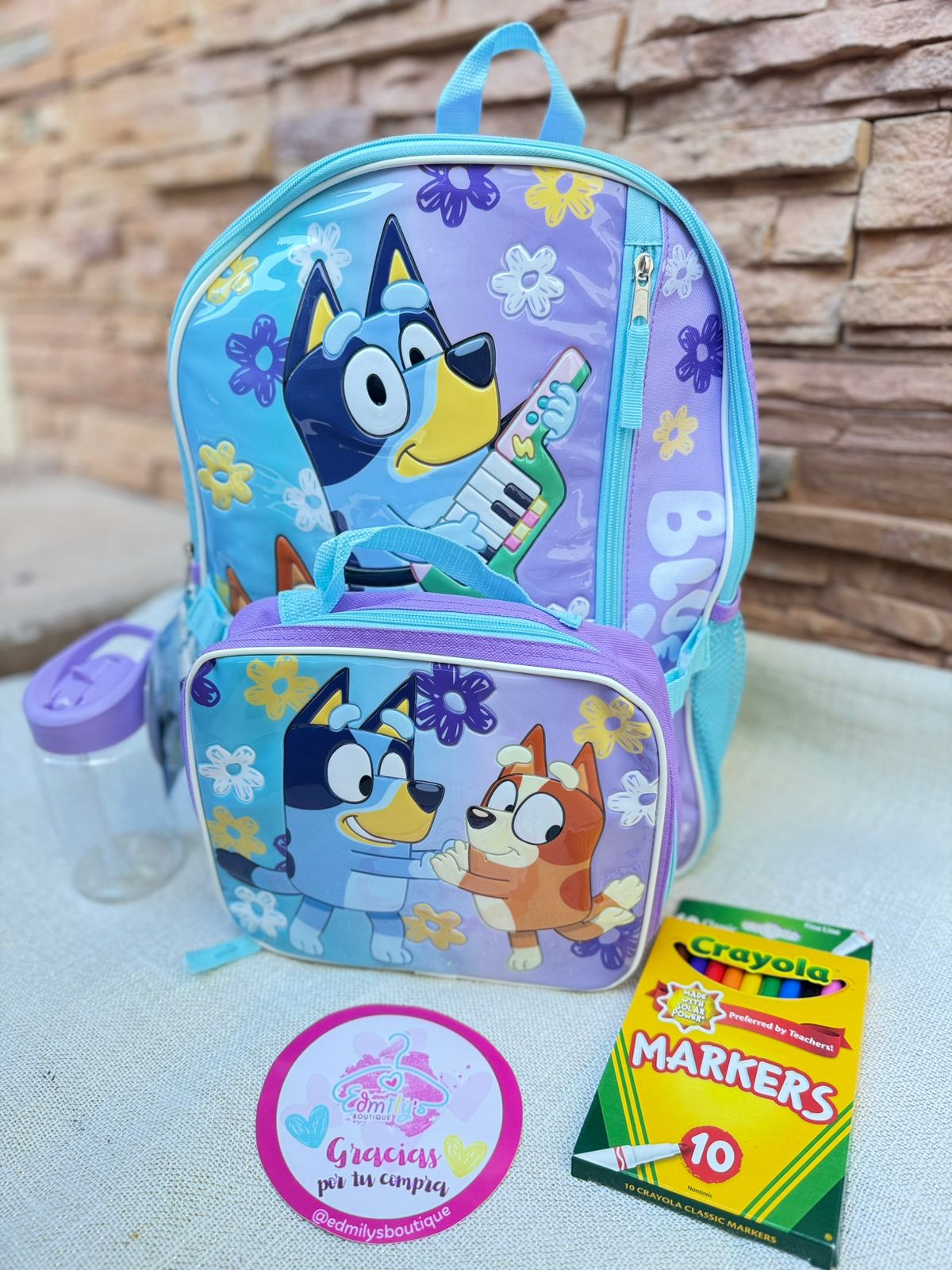 COMBO DE 4 PZAS. BLUEY *Incluye Caja de Plumones GRATIS
