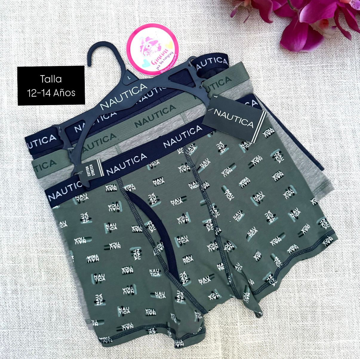 BOXERS NAUTICA PACK-3PZAS. PARA NIñOS