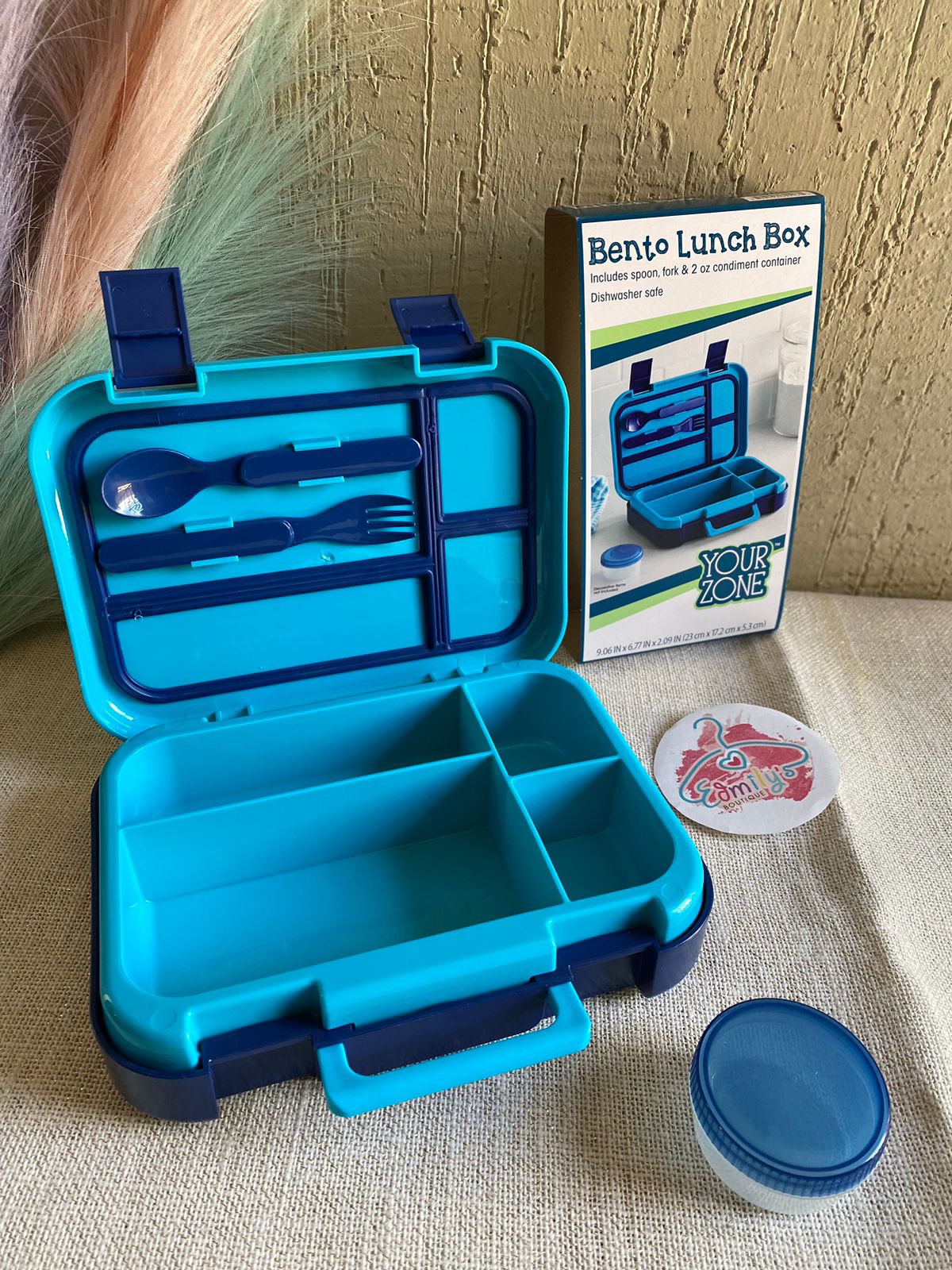 🚛ENVIO INMEDIATO-BENTO LUNCH BOX -BLUE