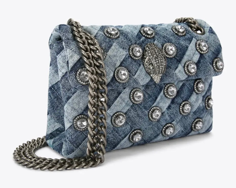 Bolsa Mini Denim con cristales