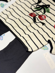 🍒Conjunto De Cerezas🍒 Con Accesorio  Para  Niña 🍒Talla 5/6 Años