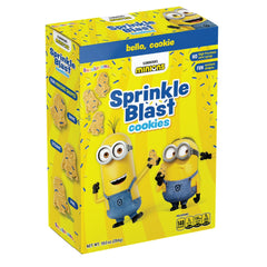 Snackorama Minions Espolvorean Galletas Horneadas, Sabor a Vainilla con Chispas, Caja de 10 oz