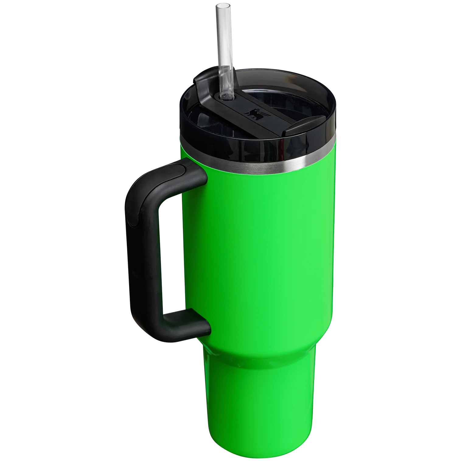 STANLEY QUENCHER NEON GREEN H2.0 FLOWESTATE VASO DE 40 ONZAS