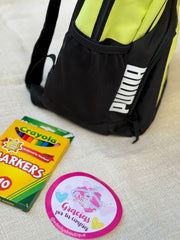 MOCHILA PUMA +CAJA DE PLUMONES GRATIS