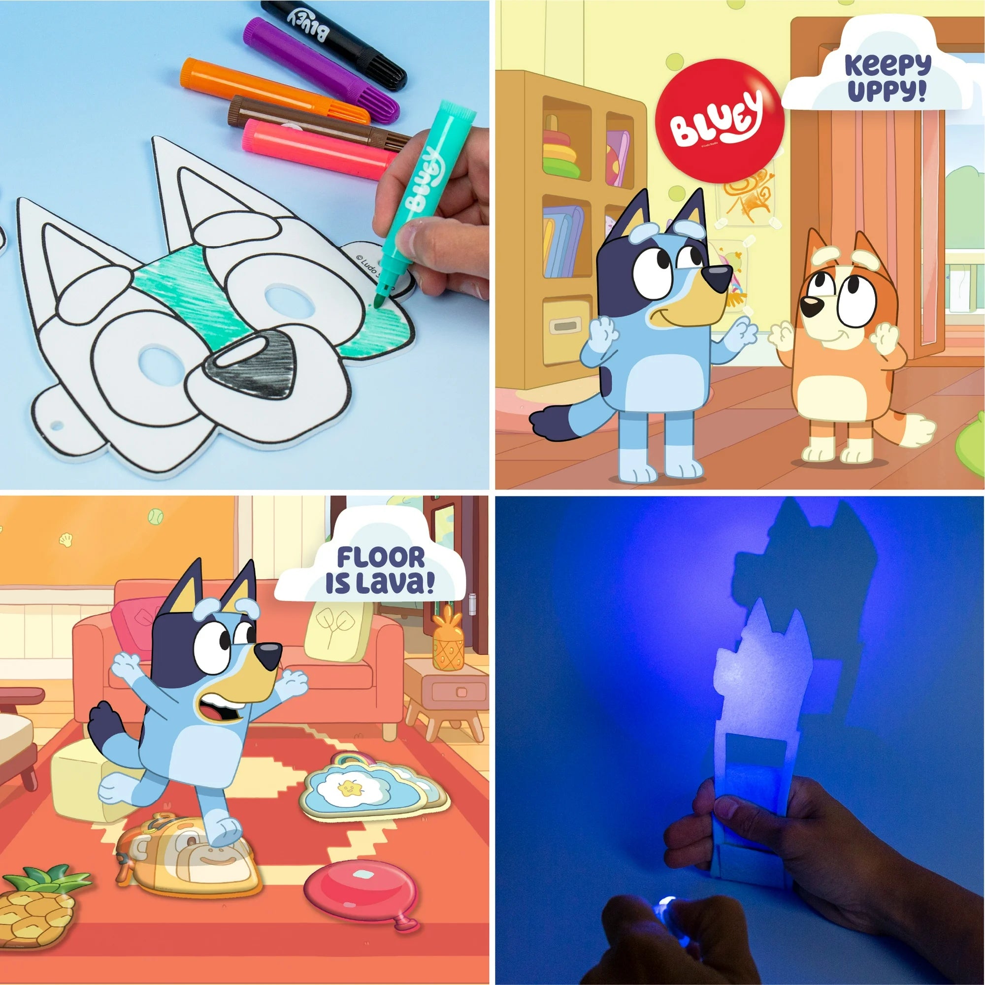 Bluey Estuche de Imaginación para Niños y Niñas, Infantil, a Partir de 3 Años