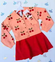 🍒Conjunto Cerezas🍒 Con Accesorios 🍒Talla 7/8 Años
