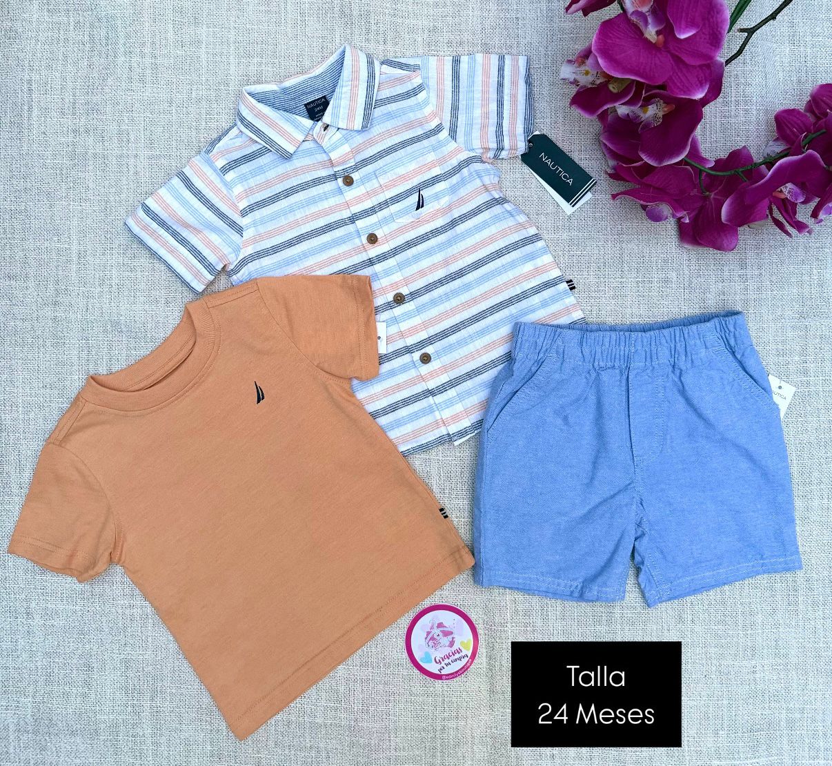 CONJUNTO NAUTICA 3 PIEZAS NIÑO