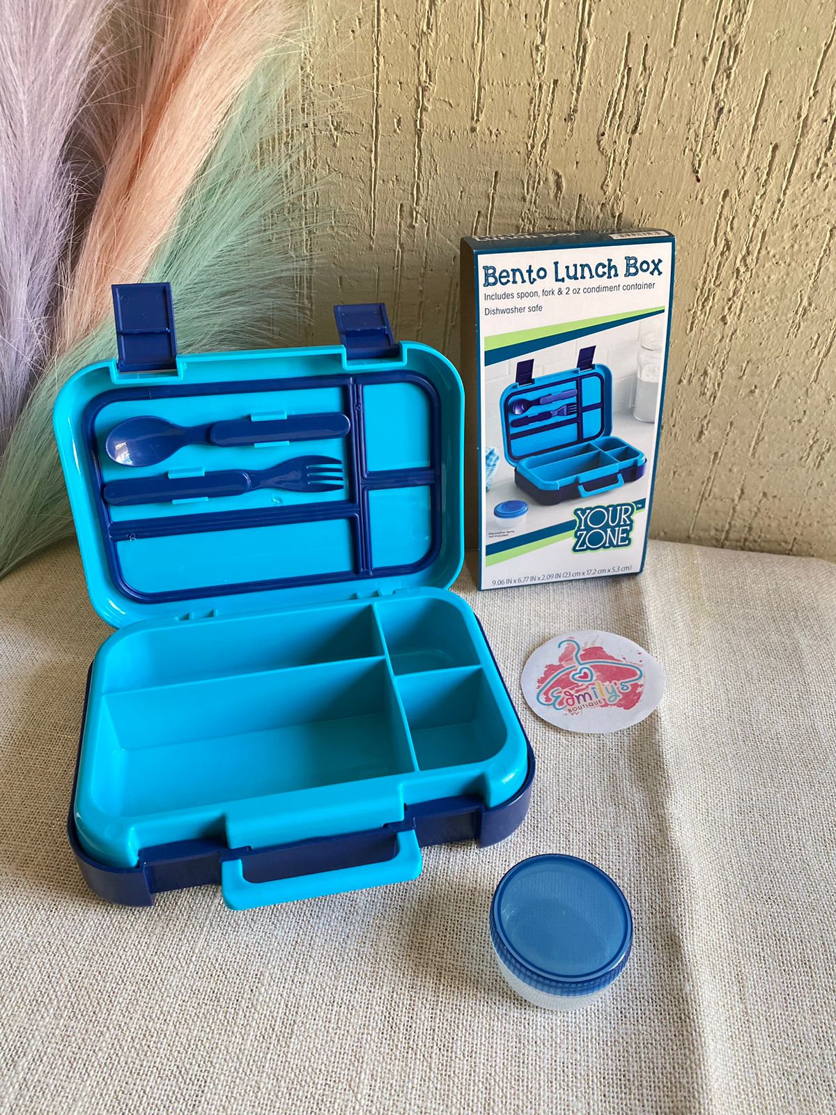 🚛ENVIO INMEDIATO-BENTO LUNCH BOX -BLUE