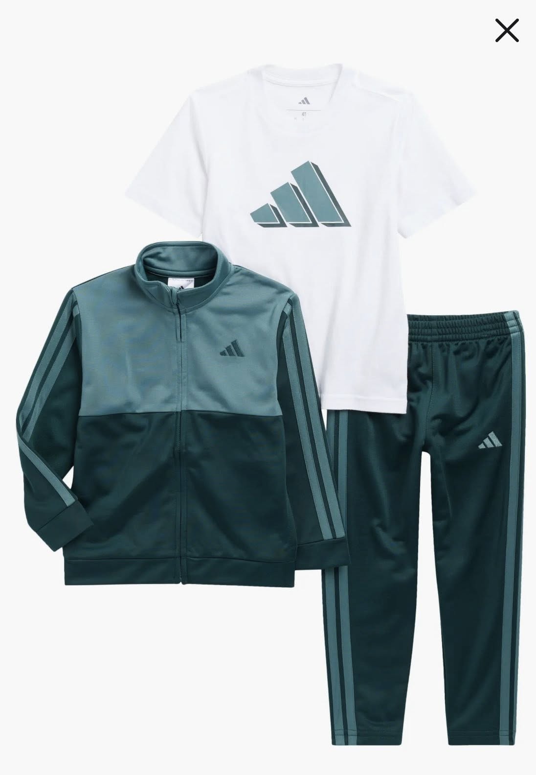 SET ADIDAS DE 3 PIEZAS PARA NIÑOS